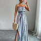 Tuta Intera Senza Spalline Floreale Boho Da Donna