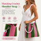 🏆👜 Zeitlich begrenzter Sale: 50% RABATT 🌴 Boho Gestreifter Strick-Bucket-Bag für Damen – Handgemachte Sommer-Strand-Umhängetasche