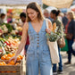 Locker sitzender Jumpsuit mit weiten Beinen und Taschen