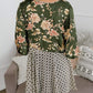 🌸Damenjacke mit Blumenmuster, Rüschen an den Ärmelbündchen und Bindebändern – locker geschnittener, luftiger Cardigan im Boho-Stil