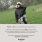 🧥Weitkrempige Kapuze💧Kurze Oversized Regenjacke mit Bubble-Saum, verstellbaren Manschetten