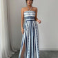 Tuta Intera Senza Spalline Floreale Boho Da Donna