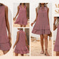 👗 50% RABATT! 🎉 Damenkleid mit Schleife & geometrischem Muster – Elegant, verspielt & perfekt für besondere Anlässe – Leichter Stoff, femininer Look mit klarer Linienführung 💃✨