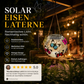 ⏳🔥50% RABATT 🦋 Solar-Eisenlaterne mit Schmetterlingsmotiv – wetterfeste Dekoleuchte für Garten, Terrasse & Balkon☀️✨