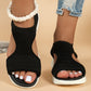 🌺Bequeme atmungsaktive flache Sandalen mit offener Zehe für Damen im Sommer
