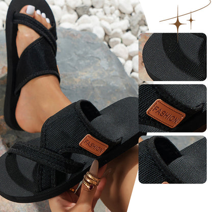 👡✨ 50% RABATT! Stilvolle Slide-Sandalen mit Kreuzband für Damen – Leicht, bequem & perfekt für Sommer & Alltag 🌸