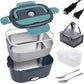 🍱 50% RABATT! 🔥 Tragbare Heiz-Lunchbox mit Edelstahl-Einsatz – Trockene Erwärmung, 12V/220V & doppelte Spannung – Ideal für Auto, Büro & Reisen ⚡