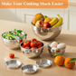 🛍️ 50 % Rabatt – 6-teiliges Edelstahl-Schüssel-Set mit Deckel – spritzschutz, vielseitig für Salat, Backen & Aufbewahrung 🥣
