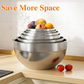 🛍️ 50 % Rabatt – 6-teiliges Edelstahl-Schüssel-Set mit Deckel – spritzschutz, vielseitig für Salat, Backen & Aufbewahrung 🥣