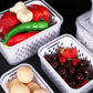 🍓✨ 3-teiliges Obstbehälter-Set – Herausnehmbares Sieb, auslaufsicher und stapelbar