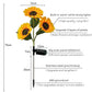 📢📢50 % Rabatt!! ⏰🌻 Realistisch & wetterfest | Solar-Sonnenblume – Bestseller 2026 | IP65-Außen-Dekoration