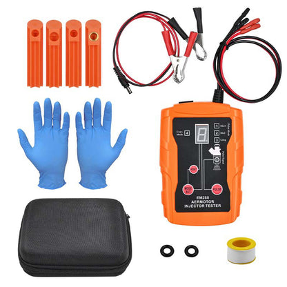 🔧  50 % RABATT! 💥 Professioneller 4-Modus-Tester und Reiniger für Einspritzdüsen – Impulsmodi, 12-V-Stromversorgung, LED-Anzeige ✨