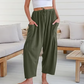 👖✨ Einfarbige Damenhose mit weitem Bein – Lässig, bequem & perfekt für einen lässig-eleganten Look 🍂