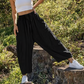 👖✨ Einfarbige Damenhose mit weitem Bein – Lässig, bequem & perfekt für einen lässig-eleganten Look 🍂