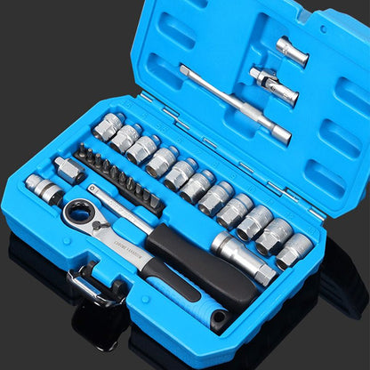 🔥 Limitiertes Angebot – 50% Rabatt！💪29 STK Core Ratsche Socket Schraubenschlüssel Kit