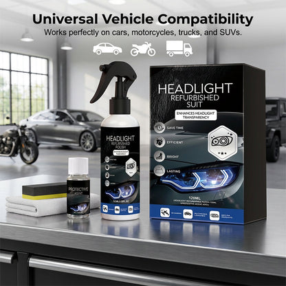 🚗 KAUFE 2, ERHALTE 1 GRATIS! 💡 Professionelles Set zur Scheinwerferaufbereitung – Entfernt Gelbstich, Stellt Klarheit Wieder Her & Einfache Anwendung ✨