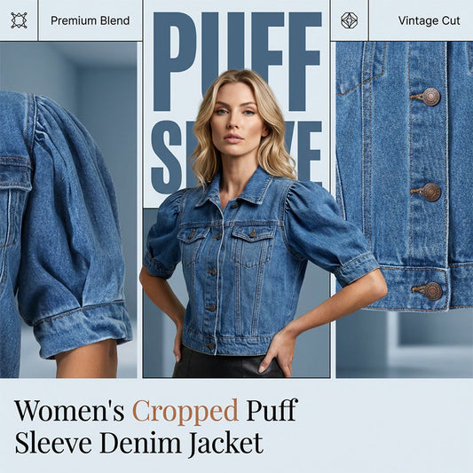 🌞🔥 SOMMER 2026 NEUHEIT: 48% 💥 Damen Jeansjacke mit kurzen Puffärmeln – lässig, modern & vielseitig kombinierbar 👗✨