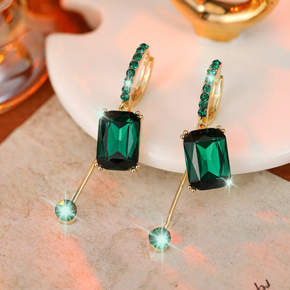 📢📢50% Rabatt  !!⏰Elegante Vintage-Tropfenohrstecker mit Synthetikdiamant – zeitlos, feminin & ideal für besondere Anlässe ✨