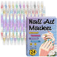 🥳 Nageldesign-Pen mit 2-in-1 Spitze – Perfekt für präzise Linien & Details zu Hause oder unterwegs