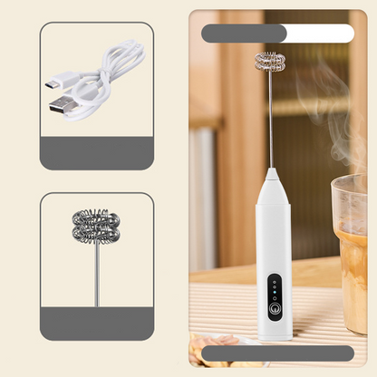 🎁 1+1 GRATIS!! ☕Mobiler Milchaufschäumer – elektrisch, schnell & einfach – perfekt für zu Hause & unterwegs☕🥛