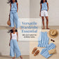 ✨Sommer-Sonderangebot 50% RABATT!☀️ – Set aus ärmellosem Oberteil mit gerafftem Ausschnitt und Hose für Damen