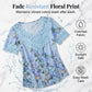 🌺Damen-T-Shirt mit Rundhalsausschnitt und Spitzenbesatz