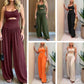🎁Neuwaren 60% Rabatt💥🖤Ärmelloser Jumpsuit✨Cut-out Design｜Weites Bein｜Rückseite zum Binden