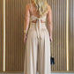 🎁Neuwaren 60% Rabatt💥🖤Ärmelloser Jumpsuit✨Cut-out Design｜Weites Bein｜Rückseite zum Binden