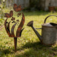 📢📢50 % Rabatt!!🥳💞 2+1 GRATIS!! 🏡 Rustikaler Gartenstecker aus Metall – Muster: Vögel und Blumen 🕊️