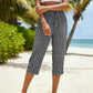 Sommerliche Caprihose mit Karomuster für Damen