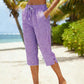 Sommerliche Caprihose mit Karomuster für Damen