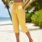 Sommerliche Caprihose mit Karomuster für Damen