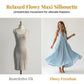 Women's Summer Halter Neck V-Neck Maxi Dress
