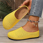👟✨ Women's Breathable Knit Slip-On Mules – luftig, bequem, einfach reinschlüpfen. ☀️🌸
