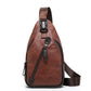 🎒 JETZT 50 % RABATT! 🧳 Brusttasche für Herren aus PU-Leder – Leicht, übersichtlich und im 3-in-1-Design – Als Brusttasche, Umhängetasche oder Handtasche tragbar 🔥