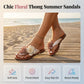 👡 🌸 Damens flache Blumenstrand Sandalen – Leicht, bequem & perfekt für Strand und Sommer ☀️