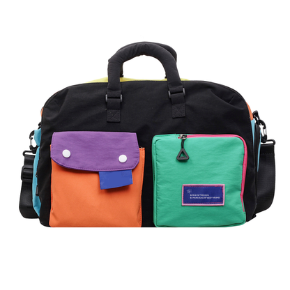 🎒 50% OFF NOW! 🏆 Casual Color Block Overnight Bag – Spacious & durable – Perfect for gym, travel or weekend trips – lightweight with carry handles 🧳