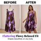 Elegantes ärmelloses Kleid mit Farbverlauf-Print