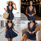 🎁New Arrival 50% OFF💥Women Summer V Neck Sleeveless Ruffle Mini Dress Solid Color Tiered Vest Dress