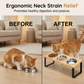 🐱🐶Erhöhter Holz-Futterständer für Katzen & Hunde – mit 2 Schalen, kippsicher & rückenschonend, ideal für eine gesunde Futterposition 🐾