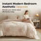 🛏️ 50 % RABATT! ☁️ Elegantes Bettwäsche-Set mit Faltenwurf-Design