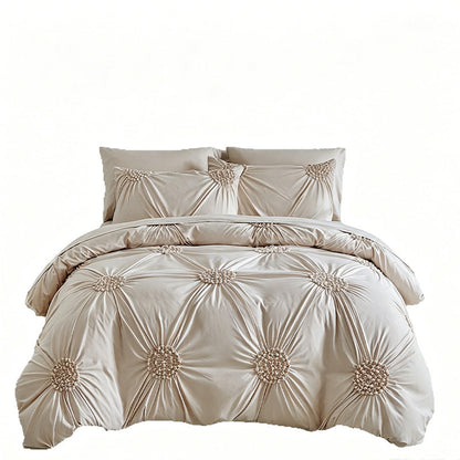 🛏️ 50 % RABATT! ☁️ Elegantes Bettwäsche-Set mit Faltenwurf-Design