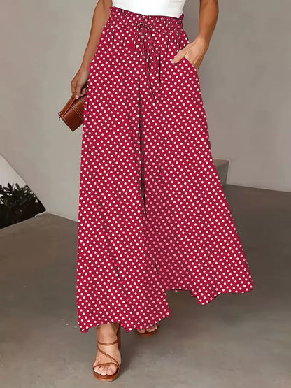 👖 50% RABATT JETZT! ✨ Unifarbene Marlene-Hose mit hohem Bund – Baumwollmischung, lockere Passform & verstellbarer Kordelzug 🌿