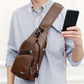 🎒 50% RABATT! 🎁 Multifunktionale Brusttasche aus hochwertigem Leder – Kompakt & praktisch – Ideal für Reisen, Alltag oder als stilvolles Accessoire – sicherer & bequemer Sitz 🧳✨🛡️
