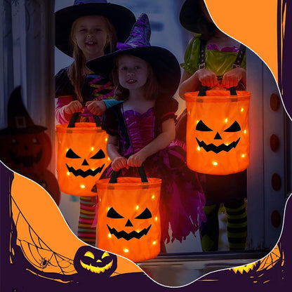 🎃 This Halloween Bag Is Already A Hit! ✨ LED Pumpkin Trick or Treat Bag – The Perfect Glow-Up For Kids 👻