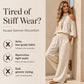 Damen Cold-Shoulder Neckholder-Top & Weite-Bein-Hosen-Set 🌸 Schultern frei, Beine befreit – Das schmeichelhafteste Sommer-Co-Ord ✨