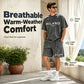 👕🩳 Herren Freizeit-Set aus T-Shirt und Shorts – 50% RABATT! Lockere Passform, atmungsaktiv, perfekt für Sommertage & Entspannung. 🔥☀️