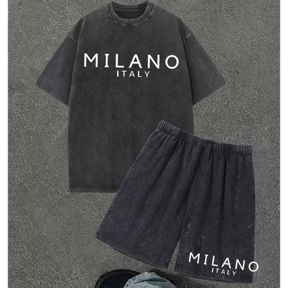 👕🩳 Herren Freizeit-Set aus T-Shirt und Shorts – 50% RABATT! Lockere Passform, atmungsaktiv, perfekt für Sommertage & Entspannung. 🔥☀️