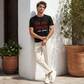 🔥Solange der Vorrat reicht 50% Rabatt!🎉Witziges deutsches Slogan-T-Shirt für Herren, schwarz, Kurzarm, Rundhalsausschnitt