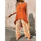 Damen Casual Ärmelloses Oberteil & Weite Hose Set